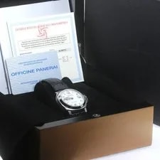 Panerai — Panerai Luminor Marina PAM00049 40mm SS White Dial Leather Strap Date #C249 — Watch — resale