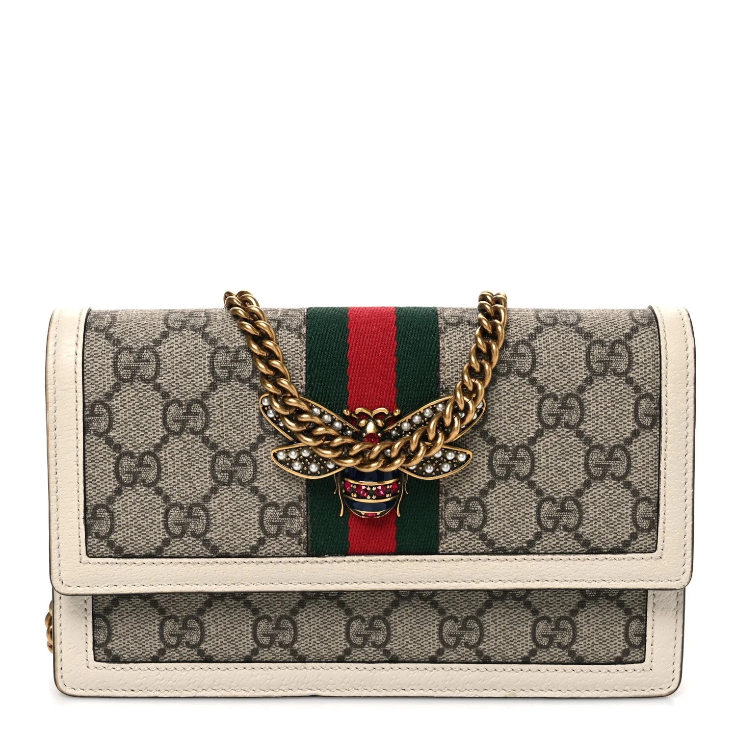 Gucci — Web Queen Margaret Chain Wallet — Handbag — resale