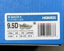 Hoka ONE Mach 6 US9.5 27.5cm New Boxed 3