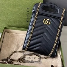 Gucci — Gucci Marmont Top Handle Crossbody — Handbag — resale