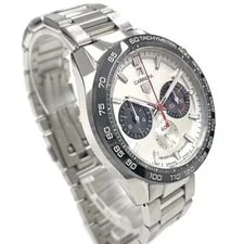 Tag Heuer Carrera Calibre Heuer 02 44mm SS White Dial Automatic #KN359 3