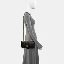 Gucci GG Marmont Double G Metal Chevron #Pgfg 2