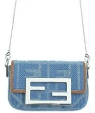 Fendi — Fendi Nano Baguette Charm Chain Strap 7AS045 Dust — Handbag — resale