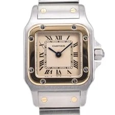 Cartier — Cartier Santos Galve SM W20012C4 Stainless Steel/K18YG Quartz E#146496 — Watch — resale