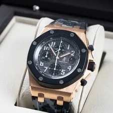 Audemars Piguet Royal Oak Offshore Gray 42mm Rubberclad Rose Gold 25940OK 4