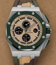 Audemars Piguet — Audemars Piguet Royal Oak Offshore Camo Combat Chronograph 26400SO Green Ceramic — Watch — resale