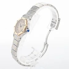 Cartier Santos Octagon SM W2001683 Watches / Ivory Quartz 2