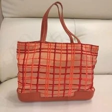 Bottega Veneta — Bottega Veneta Checkered Top Handle From Japan — Handbag — resale