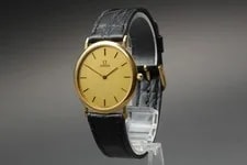 Omega de Ville Cal.1378 Ref.195.0075 Gold Round Quartz 4