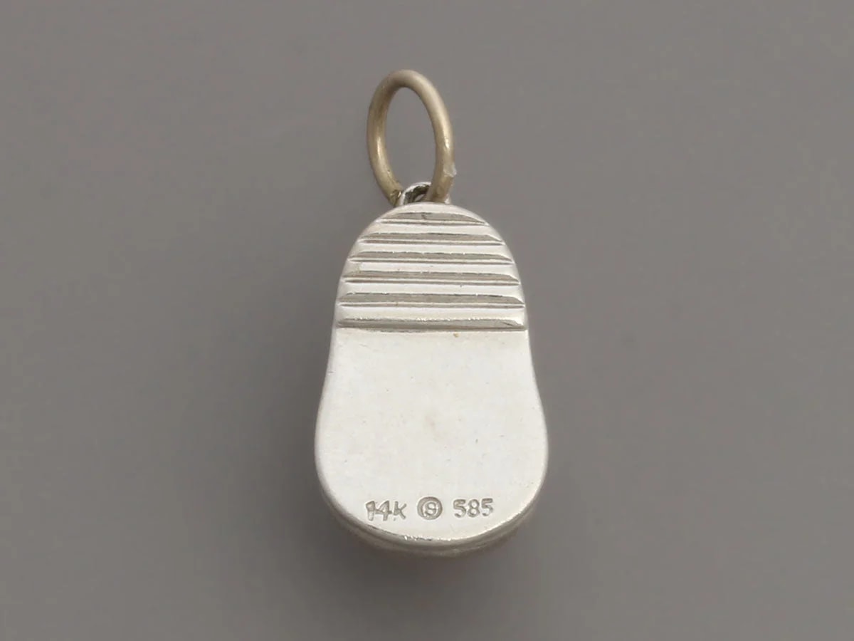 14K White Gold Baby Charm 4