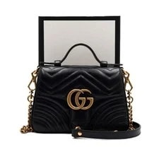 Gucci — Gucci 547260 GG Marmont Mini Top Handle and 155627341 — Handbag — resale