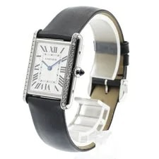 Cartier Tank Mast LM W4TA0017 Diamond Bezel Quartz Watch_951511 2