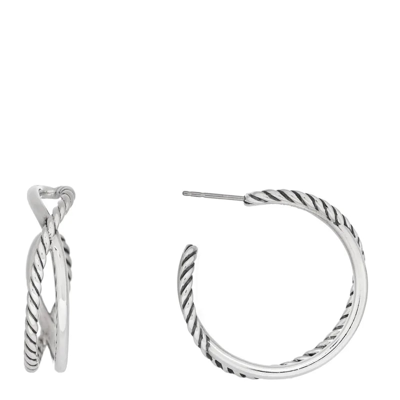 David Yurman — Crossover Cable Hoop — Jewelry — resale