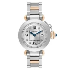 Cartier Miss Pasha Steel Rose Gold Diamond Dial WJ124020 2
