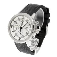 IWC Schaffhausen — IWC Schaffhausen Aquatimer IW376801 45mm SS Rubber Silver Dial Chronograph #C388 — Watch — resale
