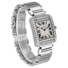 Cartier Tank Francaise Midsize Steel Diamond W4TA0009 Card 3