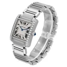 Cartier Tank Francaise Midsize Steel Diamond W4TA0009 Card 4