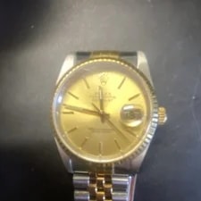 Rolex Datejust 36mm Two-Tone Jubilee Fluted Bezel Gold Dial Auto Date 3