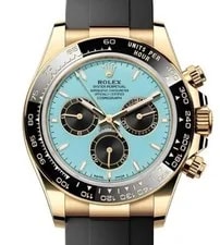 Rolex Daytona Yellow Gold Turquoise Dial Oysterflex 126518LN Unworn 2025 2