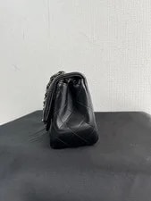 Auth Chanel Square Classic Flap GHW Rank A+ 16cm 4