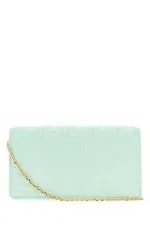 Fendi Baguette $1750 Light Chain Wallet New 3