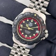 TAG Heuer Formula 1 WA1214-Quartz Black Red Dial Jubilee Bracelet 2
