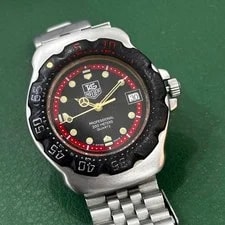 TAG Heuer Formula 1 WA1214-Quartz Black Red Dial Jubilee Bracelet 4