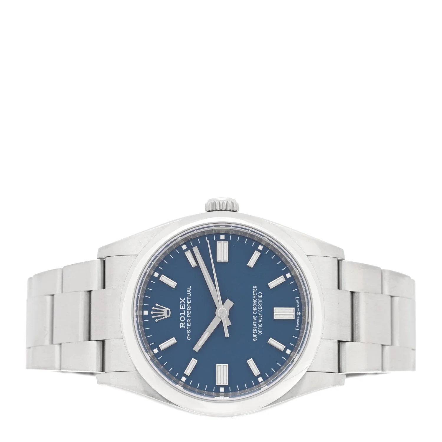 Stainless Steel 36mm Oyster Perpetual Med Blue 126000 2