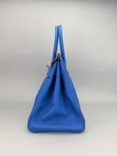 Hermes Birkin 35 Retourne Mykonos Palladium Hardware Preowned Square N 3
