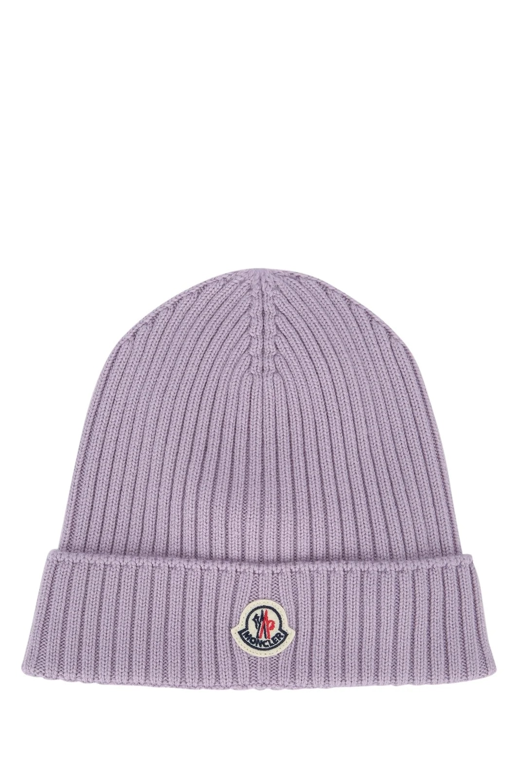 Moncler Jr — Moncler Jr Hat Ribbed Virgin Beanie — Base Fabric: Beanies — Accessory — resale