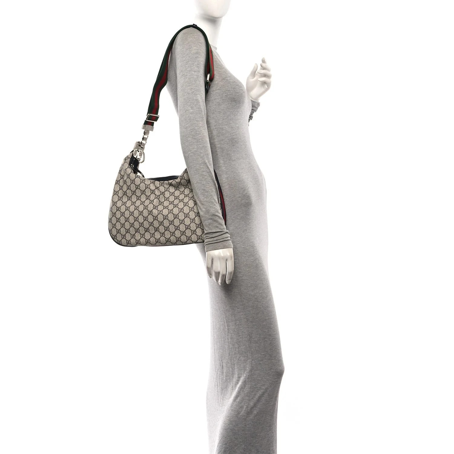 GG Supreme Textured Web Large Attache 2