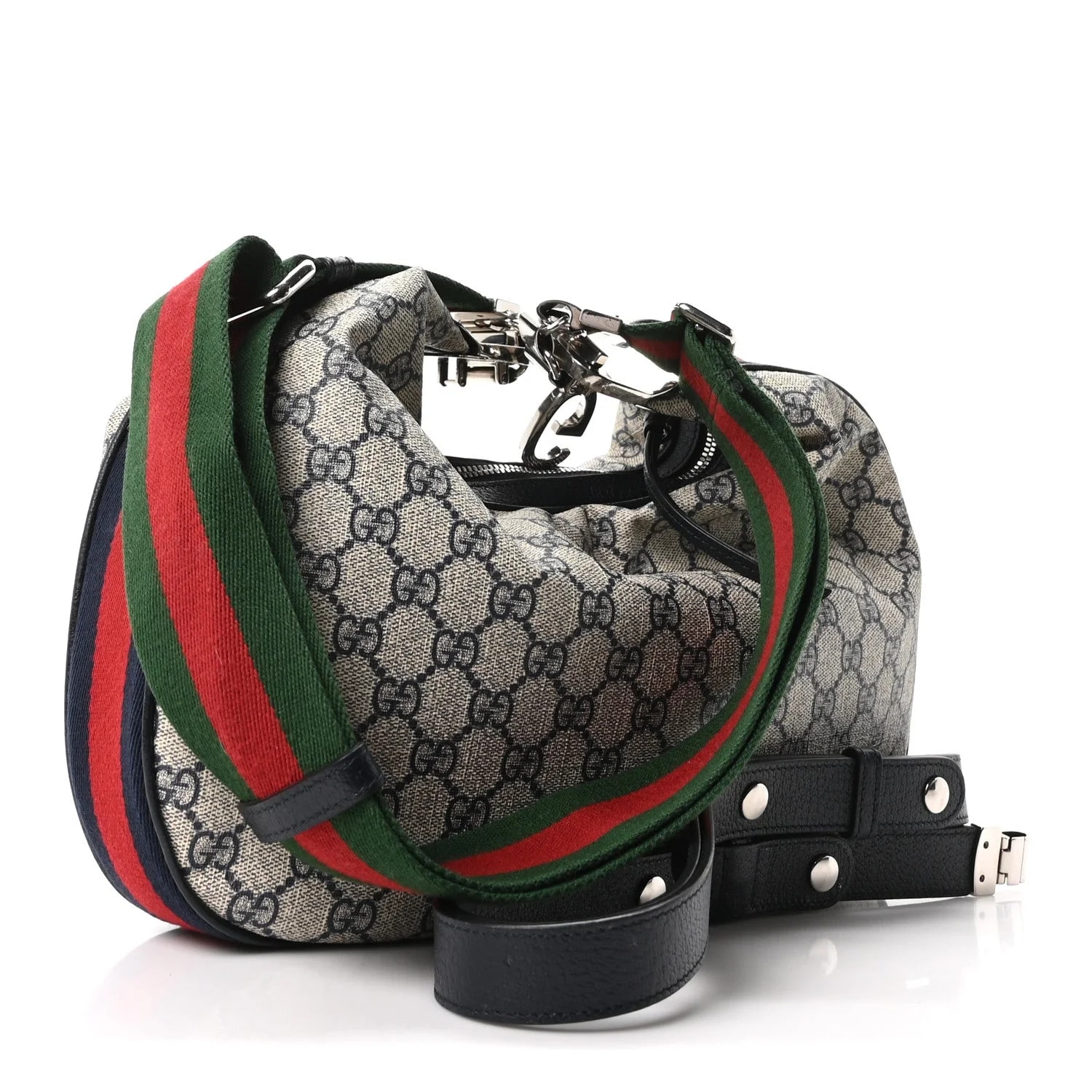 GG Supreme Textured Web Large Attache 3