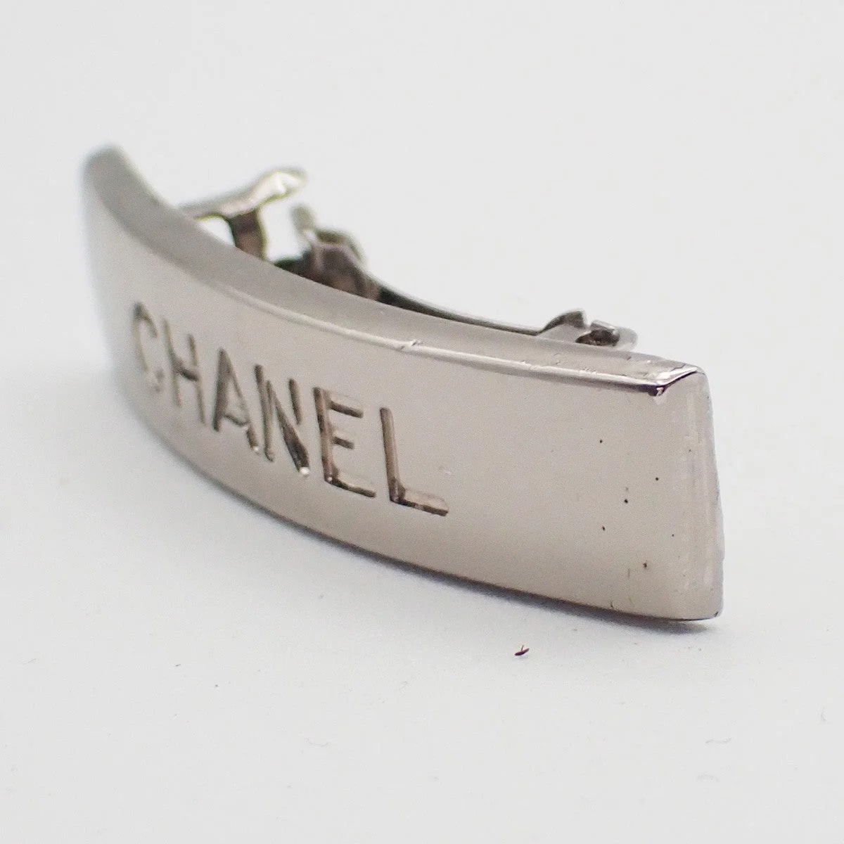 Chanel — Chanel Logo Hair Barrette Metal Metal Head Accessory — Accessory — resale