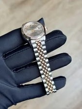 Rolex Datejust 26 Rose Sundust Roman Fluted Jubilee Preowned 2014 179171 4