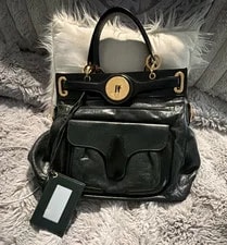Balenciaga — Balenciaga Medium Deep Satchel Top Handle Buckle W/ Charm — Handbag — resale