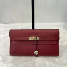 Hermès — Hermès Kelly Wallet Long H With -Tone Hardware Auth — Handbag — resale