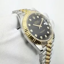 Rolex Datejust 41 126333 41MM Black Diamond Dial Jubilee Two-Tone Yellow Gold 2