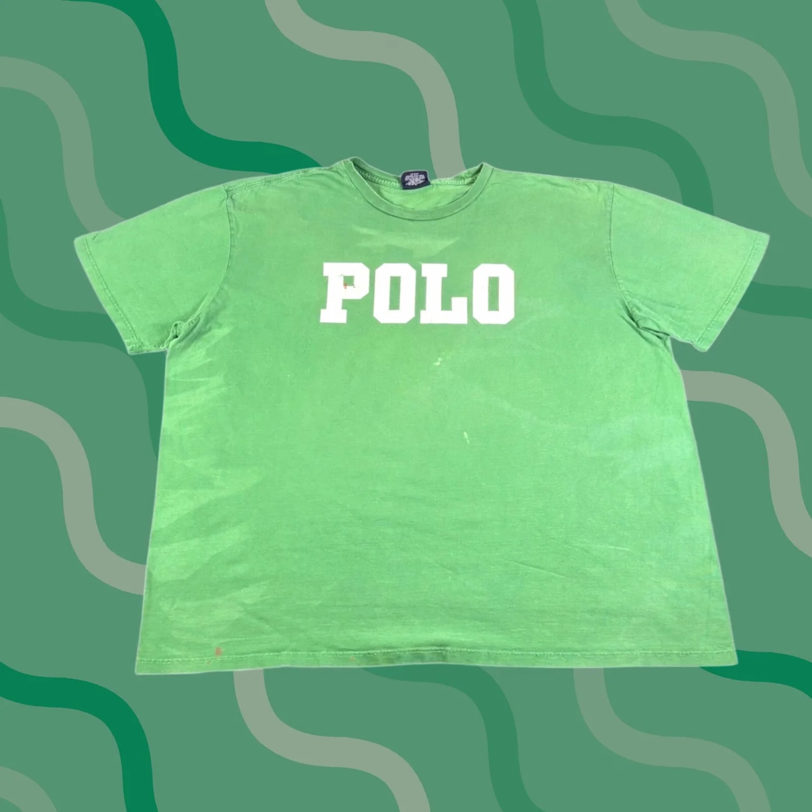 Polo Ralph Lauren — Polo Ralph Lauren XXL Graphic T-Shirt Cotton Crew Neck Distressed — streetwear — resale