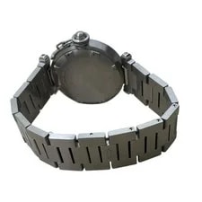 Cartier Pasha C Big Date W31044M7 White Stainless Steel Auto #OK1401 4
