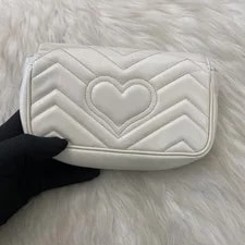 Gucci Marmont Mini Chain in White Gold - Classic 2