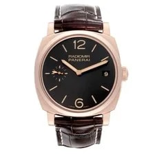 Panerai Radiomir 1940 3 Day Rose Gold Brown Dial PAM00515 2