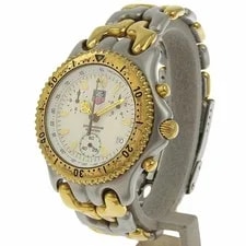 TAG Heuer Chronograph CG1120-0 Stainless Steel 39mm White Dial Quartz #NW217 2