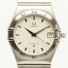 [Near W/ Paper] Omega Constellation 1512.30 Silver Quartz 4