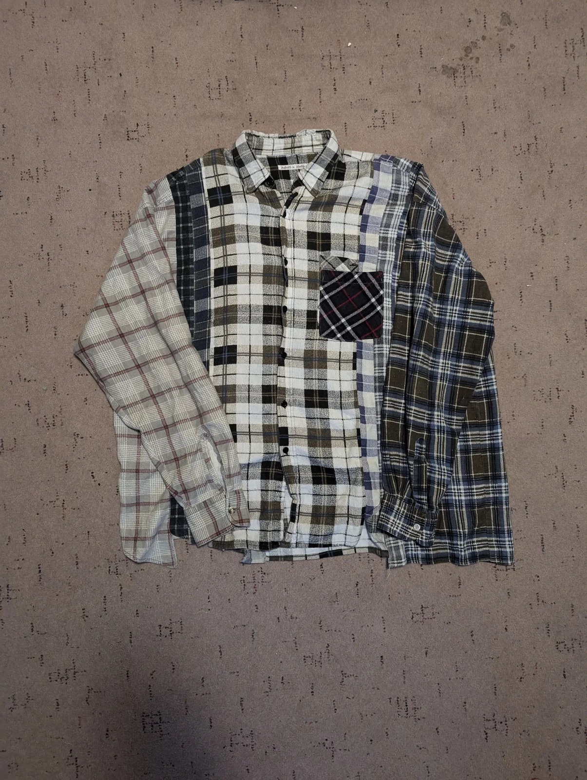 Rebuild By Needles - 7 Cut Flannel - Wide Fit — streetwear — resale
