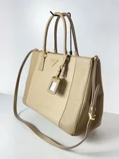 Prada Galleria 2WAY BEG Solid B1786S 2
