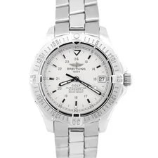 Breitling — Breitling Colt Silver White 38mm Stainless Steel Automatic Date A17350 — Watch — resale