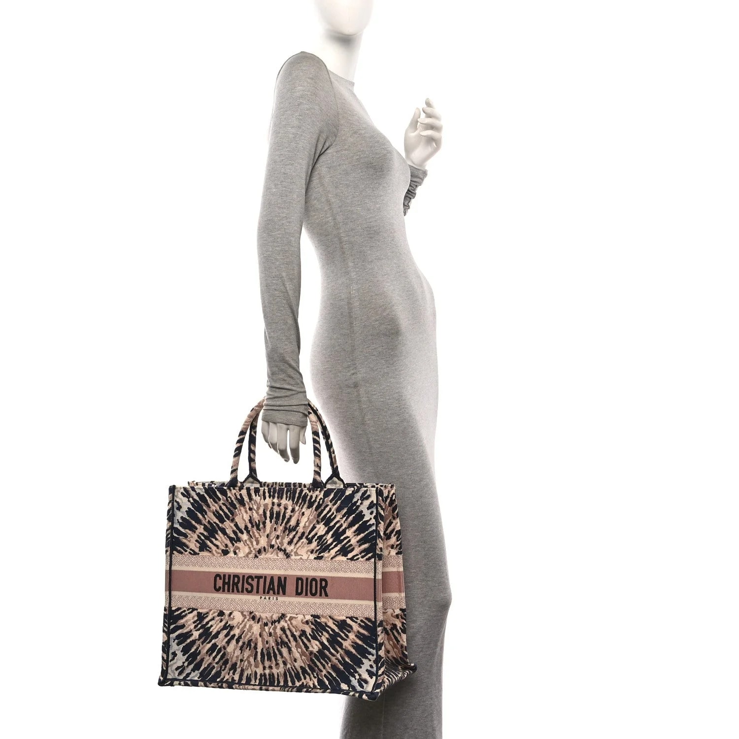 Embroidered Tie Dye Large Book Tote 2
