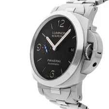Panerai Luminor Marina 1950 Steel Auto 44mm Black Dial Bracelet PAM 723 2
