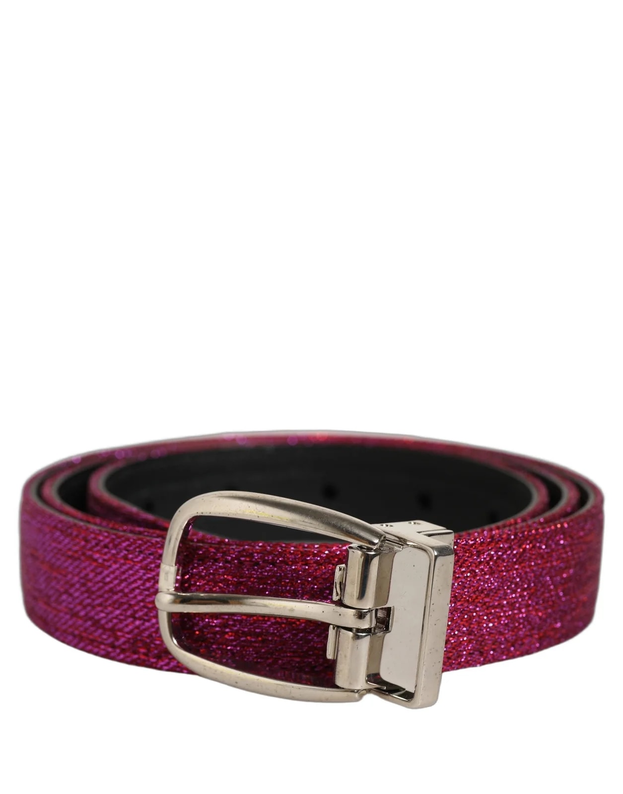 Dolce & Gabbana — Dolce & Gabbana Glitter Metal Buckle Belt — Accessory — resale