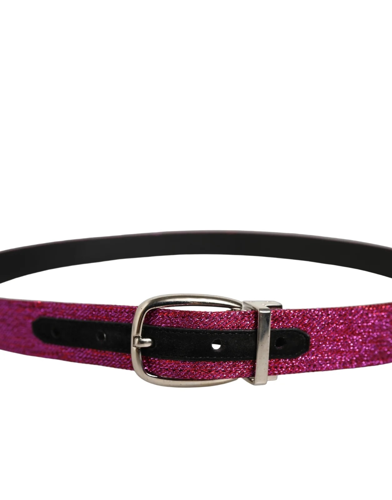 Dolce & Gabbana Glitter Metal Buckle Belt 3
